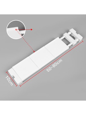 Banyo Depolama Rafı Pas Teleskopik Raf 19.68-31.49 (Yurt Dışından)