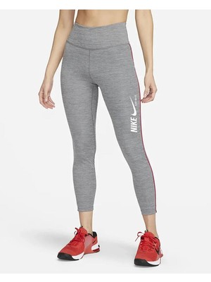 Nike One Normal Belli 7/8 Toparlayıcı Kadın Gri Tayt DM7272-068