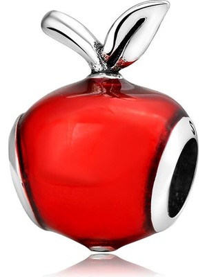 Karm Mücevher Ticaret 925 Ayar Gümüş Charm (Red Apple)