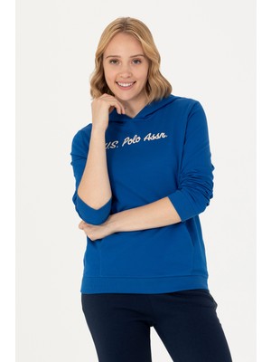 U.S. Polo Assn. Kadın Saks Sweatshirt 50276015-VR045