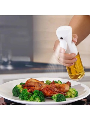 Emdeco Beyaz Sprey Cam Yağlık Yağdanlık Airfryer Fritöz Yağ Püskürtücü Fısfıs 225 ml