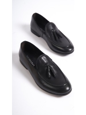 Mubiano MBKRY102S Erkek Siyah  Deri Loafer & Günlük Ayakkabı