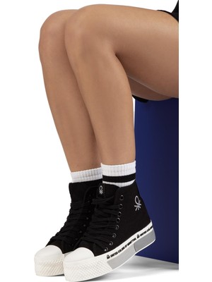 Benetton Benetton® | BN-30942 - 3114 Siyah - Kadın Spor Ayakkabı