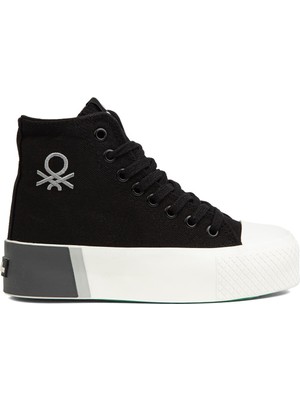 Benetton Benetton® | BN-30938 -  Siyah - Kadın Spor Ayakkabı