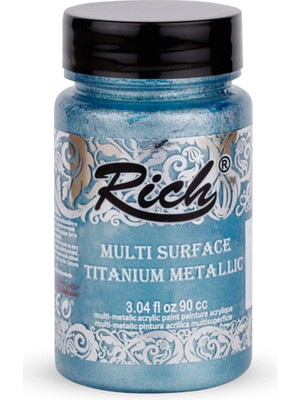 Rich Multi Surface Titanyum Metalik Akrilik Boya 90 cc