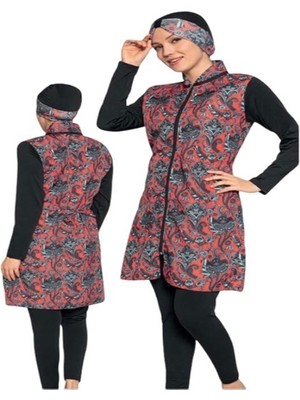 Sıla Sella İstanbul Fermuarlı Tam Kapalı Tesettür Mayo