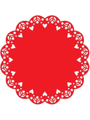 Artikel Kırmızı Keçe Amerikan Servisi, Supla 2'li Servis Takım -437