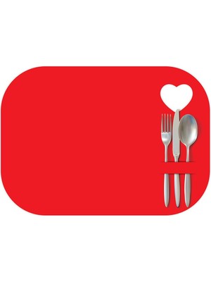 Artikel Kırmızı Keçe Amerikan Servisi, Supla 2'li Servis Takım -448