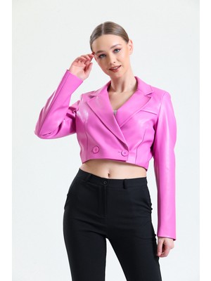 Sense Astarlı Deri Kısa Ceket CKT34324