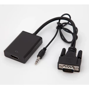 Blue Wings VGA HDMI Çevirici Dönüştürücü Kablo Ses Destekli VGA To HDMI