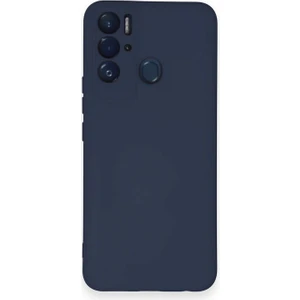 Tecno Pova Neo Kılıf Nano Içi Kadife  Silikon - Lacivert 300099