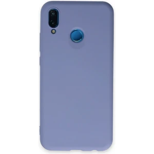 Huawei P20 Lite Kılıf Nano Içi Kadife  Silikon - Lila 300099