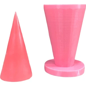 Prizma ( Dairesel ) 3D Mum Kalıbı ( Silikon )