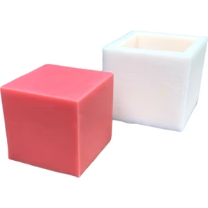 Rufus Concept Küp 2D 8x8x8 Silikon Mum Kalıbı