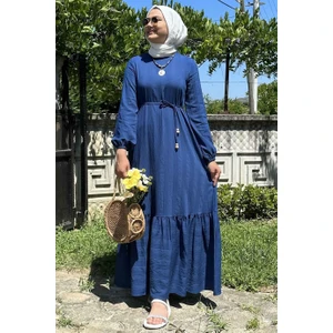 Rabia Şamlı Seda Indigo Elbise