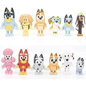 12'li Bluey Friends Collie Oyuncak Seti (Yurt Dışından)