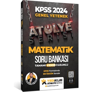 Yediiklim Yayınları 2024 KPSS Genel Yetenek Atölye Serisi Matematik Tamamı Video Çözümlü Soru Bankası