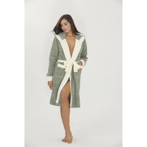 Uzun Well-Soft Kapüşonlu Yumoş Sabahlık