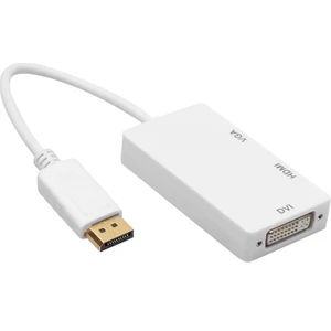 5056 Displayport To HDMI VGA DVI Çevirici Dönüştürücü Adaptor