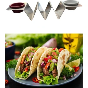 Taco Standı Meksika Mutfağı Taco Holder %100 Yerli Üretim (Sosluk Alanı Mevcuttur)
