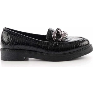 Siyah Rugan  Kadın Loafer Ayakkabı K01257067011