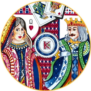 Metaverse 4 - 6 Kişilik Seramik Çay Tabağı