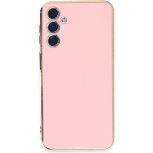 Bilişim Aksesuar  Samsung Galaxy A24 4g Parlak Kenarlı Bark Silikon Kılıf - Pembe