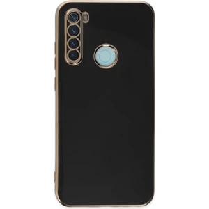 Bilişim Aksesuar  Xiaomi Redmi Note 8 Parlak Kenarlı Bark Silikon Kılıf - Siyah