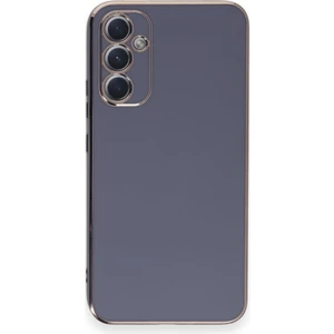 Bilişim Aksesuar  Samsung Galaxy A34 5g Parlak Kenarlı Bark Silikon Kılıf - Mavi