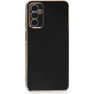 Bilişim Aksesuar  Samsung Galaxy A14 4g Parlak Kenarlı Bark Silikon Kılıf - Siyah
