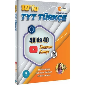 Gezgin Türkçe Hale Hoca 10'lu TYT Türkçe 40'ta 40 Deneme Kampı