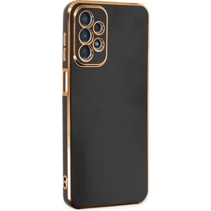  Samsung Galaxy A23 4g Parlak Kenarlı Bark Silikon Kılıf - Siyah