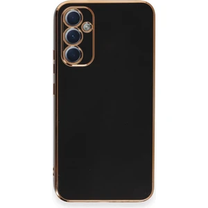 Bilişim Aksesuar  Samsung Galaxy A34 5g Parlak Kenarlı Bark Silikon Kılıf - Siyah