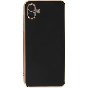 Samsung Galaxy A04E Parlak Kenarlı Lore Silikon Kapak - Siyah