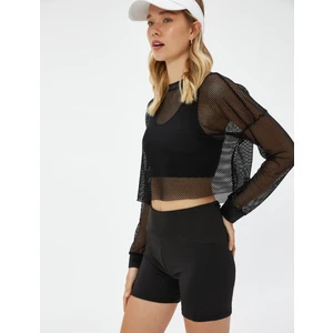 Kısa Biker Tayt Dikiş Detaylı