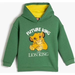 Aslan Kral Sweatshirt Kapüşonlu Lisanslı Şardonlu