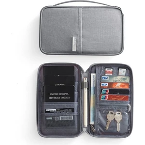 Seyahat Pasaport Çantası Seyahat Belge Çantası Debriyaj Su Geçirmez Toz Geçirmez Taşınabilir Kart Kılıfı (Yurt Dışından)