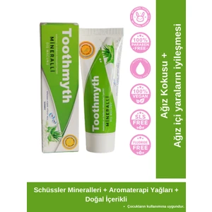 Schüssler Mineralli Diş Macunu Aloevera, Biberiye ve Çay Ağacı Özlü (Kalsiyum ve Sodyum Mineralli) 75 ML - Aloevera, Çay Ağacı ve Biberiye Özlü