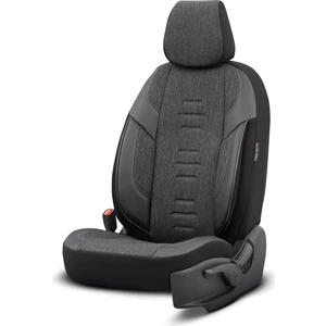 Throne Design Premium Terletmeyen Keten Kumaş Ekstra Destekli Özel Tasarım Universal Oto Koltuk Kılıfı Tam Set
