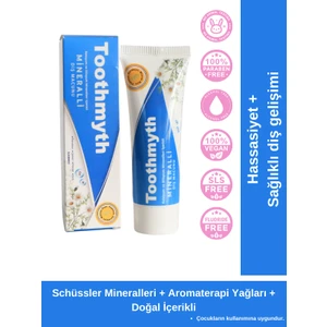 Schüssler Mineralli Diş Macunu Papatya, Misvak, Zerdeçal Özlü (Kalsiyum Ve Silisyum Mineralli) 75ml