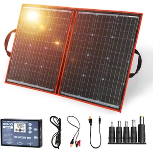 Güneş Enerji Paneli 100W Katlanır Portatif Solar Panel Monokristal Panel Teknolojisi