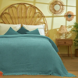 Buca Yün Bedacta Çift Kişilik Yatak Örtüsü - Yeşil - 220X240 cm