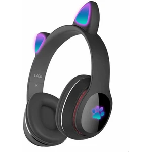 Bluetooth Kulaklık Kedi Kulağı Tsarımlı Rgb LED Işıklı L400 Bluetooth Kulaklık (Tüm Cihazlara Uyumlu)