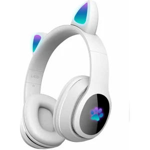Bluetooth Kulaklık Kedi Kulağı Tsarımlı Rgb LED Işıklı L400 Bluetooth Kulaklık (Tüm Cihazlara Uyumlu)