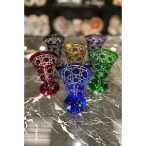 Lemm Home Ekose Mix 6'lı Kadeh Seti