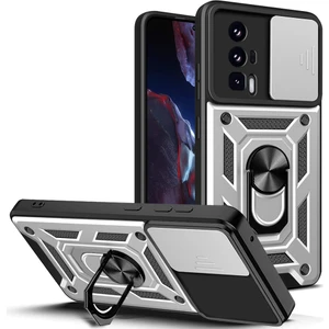 Lr Joyful Xiaomi Poco F5 Pro 5g/redmi K60 5G/K60 Pro 5g Kamera Lens Slayt Tasarım Pc+Tpu Kickstand Cover (Yurt Dışından)