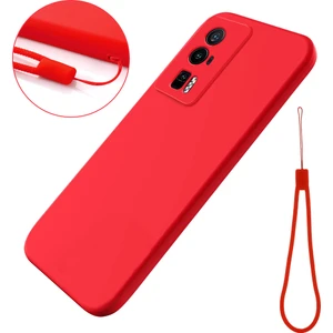 Lr Joyful Xiaomi Poco F5 Pro 5g/redmi K60 Pro 5G/K60 5g, Yumuşak Astar Sıvı Silikon Cep Telefon Kapağı Kayışlı Telefon Kılıfı (Yurt Dışından)