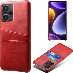 Lr Joyful Xiaomi Redmi Note 12 Turbo/poco F5 5g Telefon Kılıfı Çift Kart Yuvaları Deri Kaplamalı Pc Telefon Kapağı (Yurt Dışından)