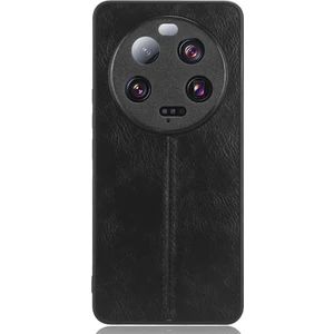 Lr Joyful Xiaomi 13 Ultra Cowhide Doku Telefon Kapağı Pu Deri Kaplamalı Tpu+Pc Mobil Kılıf (Yurt Dışından)