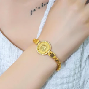 Aytek Gold 8 Ayar Pullu Çeyrekli Bileklik